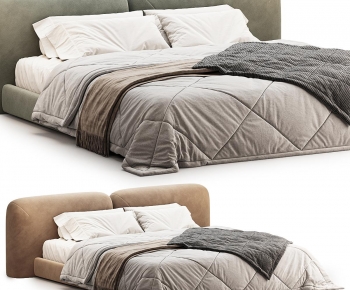 Modern Double Bed-ID:863950973