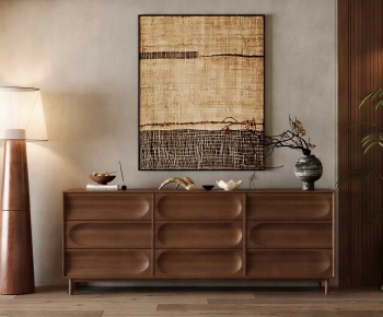 Wabi-sabi Style Entrance Cabinet-ID:725569017