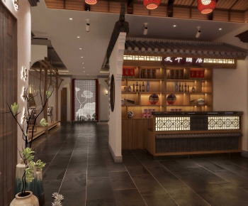 New Chinese Style Dining Room-ID:604912041