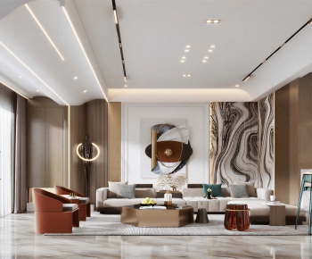 Modern A Living Room-ID:499479818