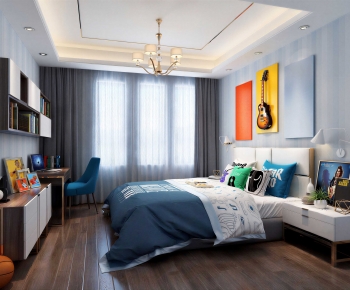 Modern Boy's Room And Son's Room-ID:988540684