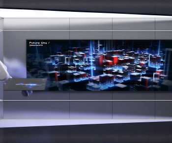 Modern Exhibition Hall-ID:864953042