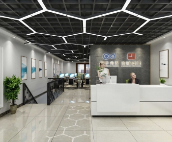 Modern Office Reception Desk-ID:548521048