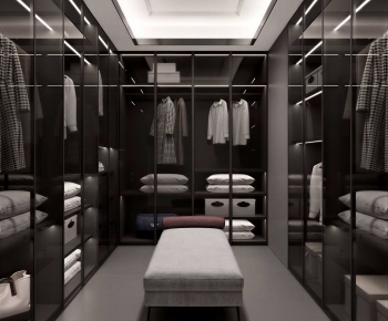 Modern Clothes Storage Area-ID:700411084