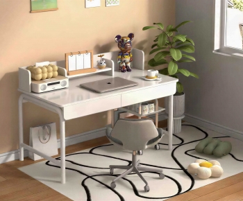 Modern Computer Desk And Chair-ID:860948094