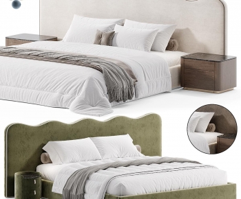 Modern Double Bed-ID:428550212