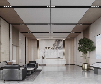 Modern Office Reception Desk-ID:848773966