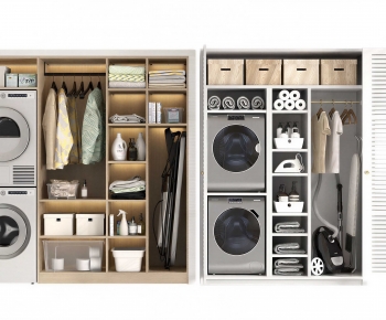 Modern Laundry Cabinet-ID:858479025