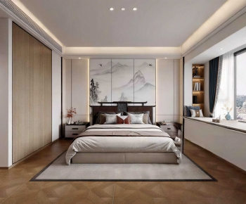 New Chinese Style Bedroom-ID:969242104