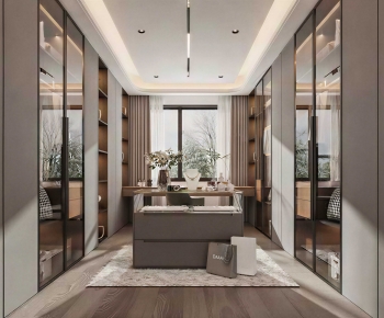 Modern Clothes Storage Area-ID:174786098