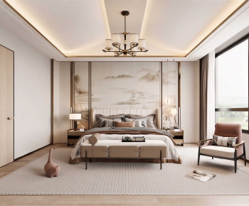 New Chinese Style Bedroom-ID:548805951
