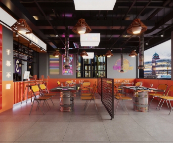 Industrial Style Barbecue Restaurant-ID:945150968
