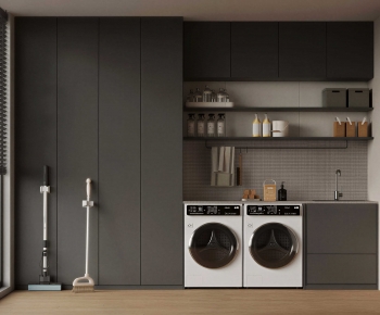 Modern Laundry Cabinet-ID:221141103