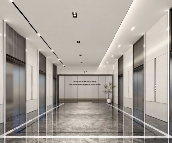 Modern Office Elevator Hall-ID:793690729