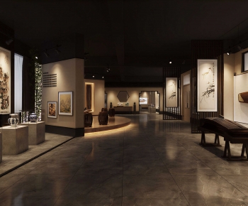 New Chinese Style Exhibition Hall-ID:437627085