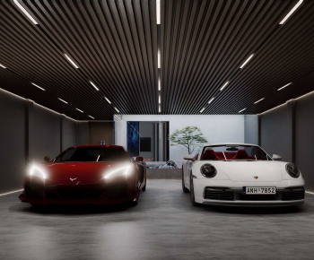 Modern Underground Garage-ID:956765896