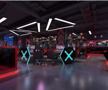 Industrial Style Internet Cafe-ID:427768954