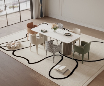 Modern Dining Table And Chairs-ID:986151931