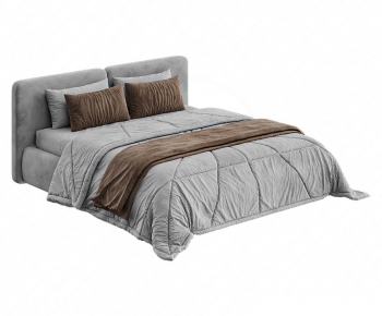 Modern Double Bed-ID:853321082