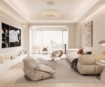 Modern A Living Room-ID:715620042