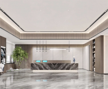 Modern Office Reception Desk-ID:728135117