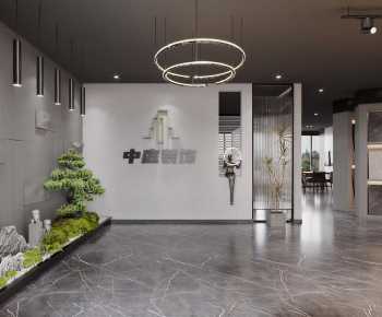 Modern Office Reception Desk-ID:978934056