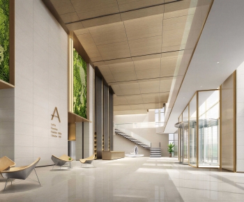 Modern Office Reception Desk-ID:541466002