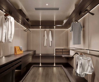 Modern Clothes Storage Area-ID:268506054