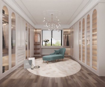 Modern Clothes Storage Area-ID:609776974