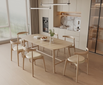 Modern Dining Table And Chairs-ID:466856002