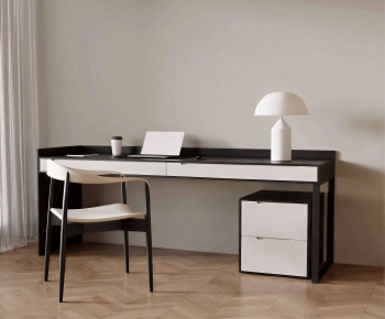 Modern Computer Desk And Chair-ID:813097008