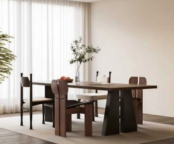 French Style Dining Table And Chairs-ID:785594942