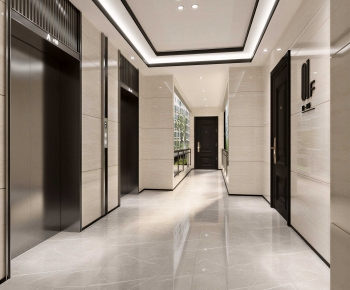 Modern Corridor/elevator Hall-ID:336258899