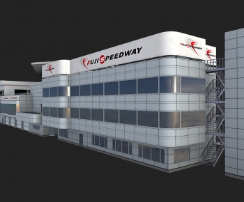 Modern Appearance Of Commercial Building-ID:257383114