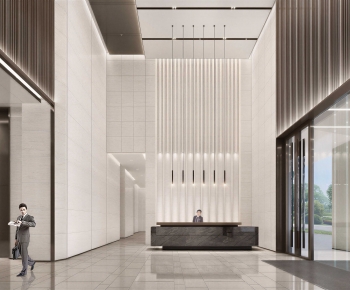 Modern Office Reception Desk-ID:352586988