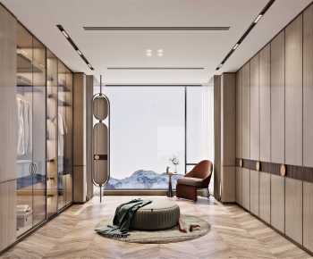 Modern Clothes Storage Area-ID:776885036