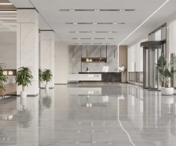 Modern Office Reception Desk-ID:864880179