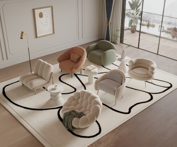 Modern Single Sofa-ID:509573949