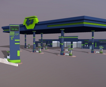 Modern Gas Station-ID:555113084
