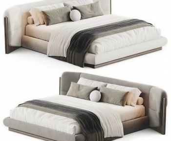 Modern Double Bed-ID:764659888