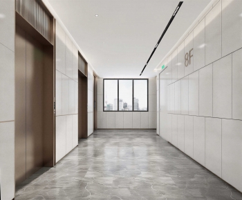Modern Office Elevator Hall-ID:210432054