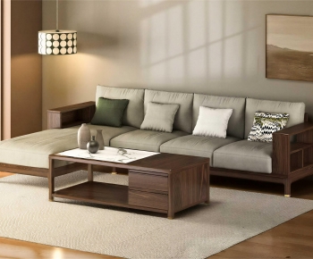New Chinese Style Sofa Combination-ID:645055063