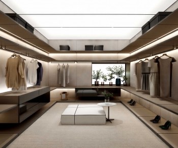Modern Clothes Storage Area-ID:109333042