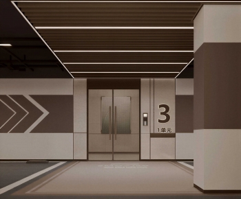 Modern Underground Parking Lot-ID:704122072