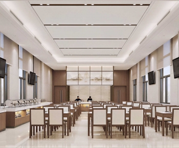 New Chinese Style Office Canteen-ID:785089976