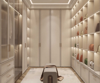 Modern Clothes Storage Area-ID:632896909