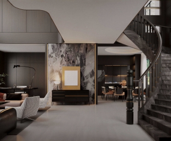 Modern A Living Room-ID:750343083