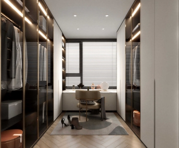 Modern Clothes Storage Area-ID:501568087