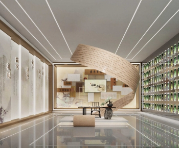 New Chinese Style Exhibition Hall-ID:973493105