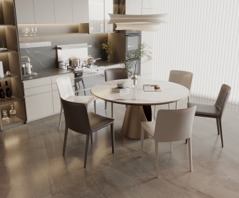 Modern Dining Table And Chairs-ID:630650565
